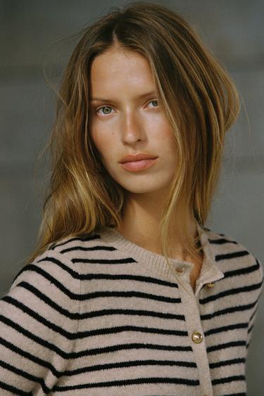 STRIPED KNIT CARDIGAN - striped by Zara - Image 0