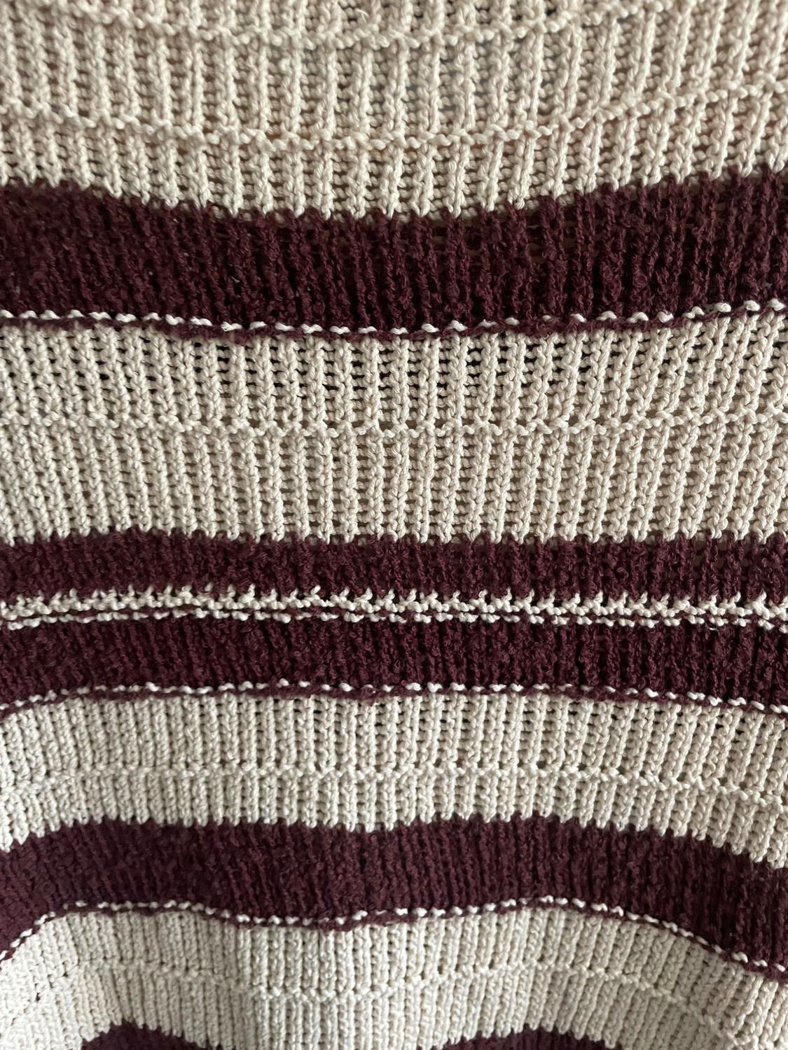TEXTURED SWEATER WITH STRIPES - Image 4