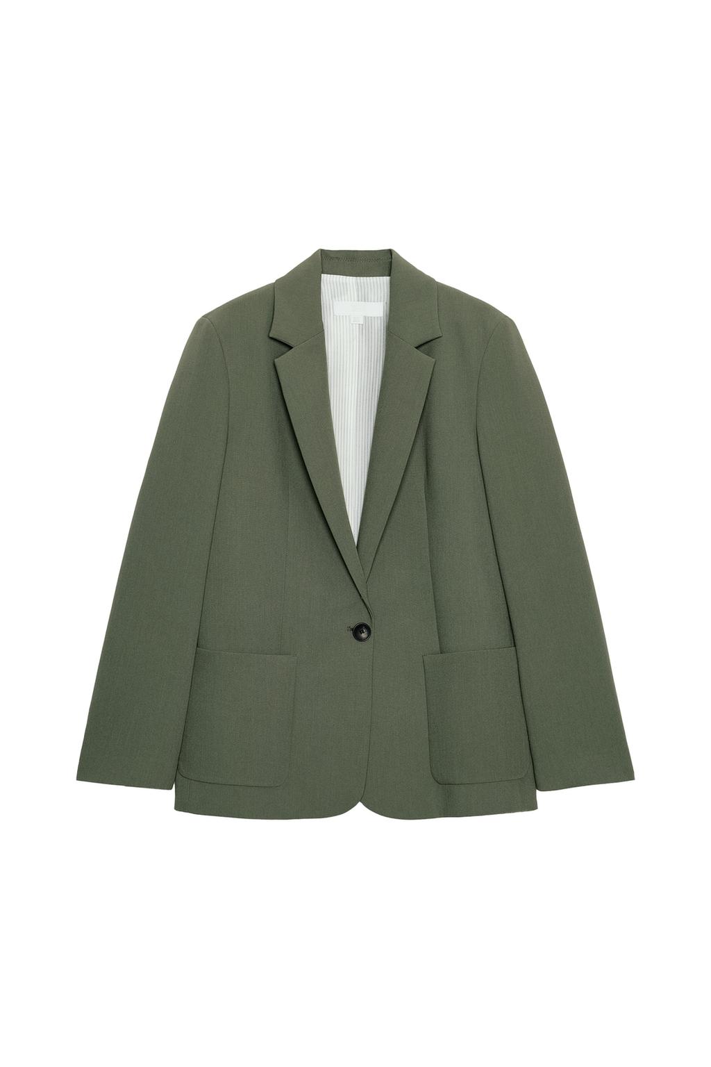 STRAIGHT BLAZER WITH SHOULDER PADS - image 3
