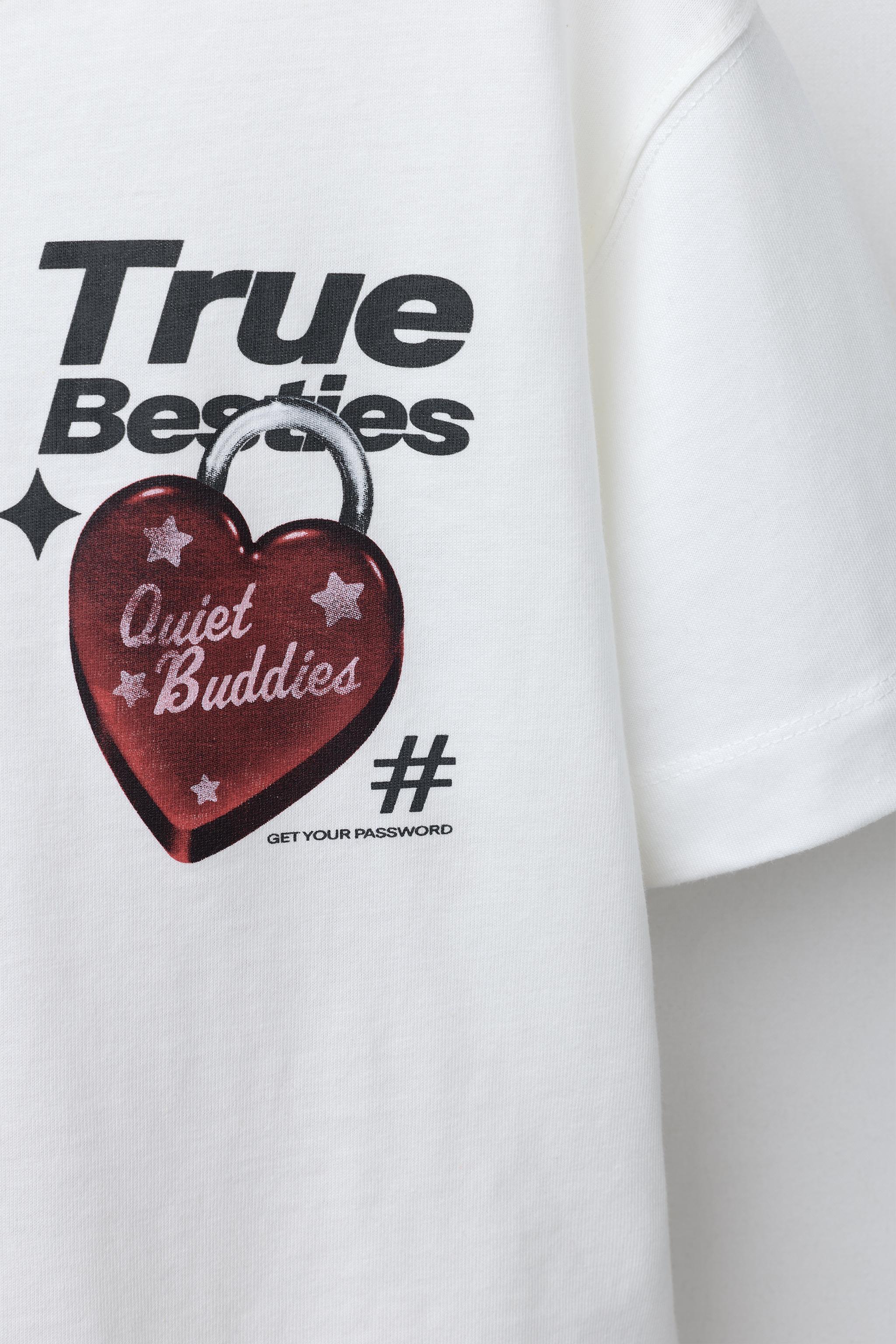 HEART LOCK PRINT T-SHIRT