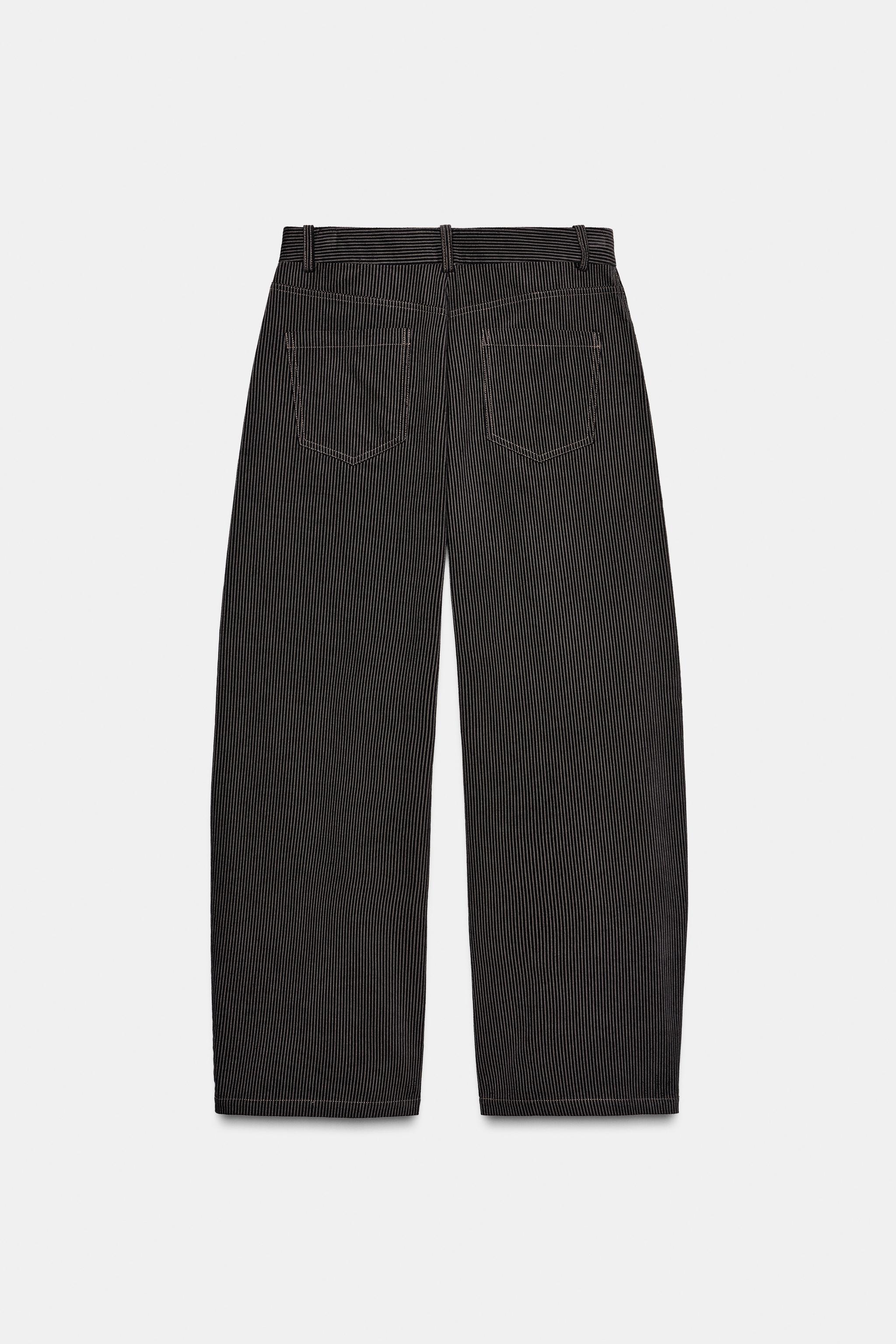 ZW COLLECTION STRIPED WIDE LEG PANTS - striped | ZARA United