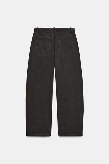 ZW COLLECTION STRIPED WIDE-LEG TROUSERS - striped by Zara - Image 7