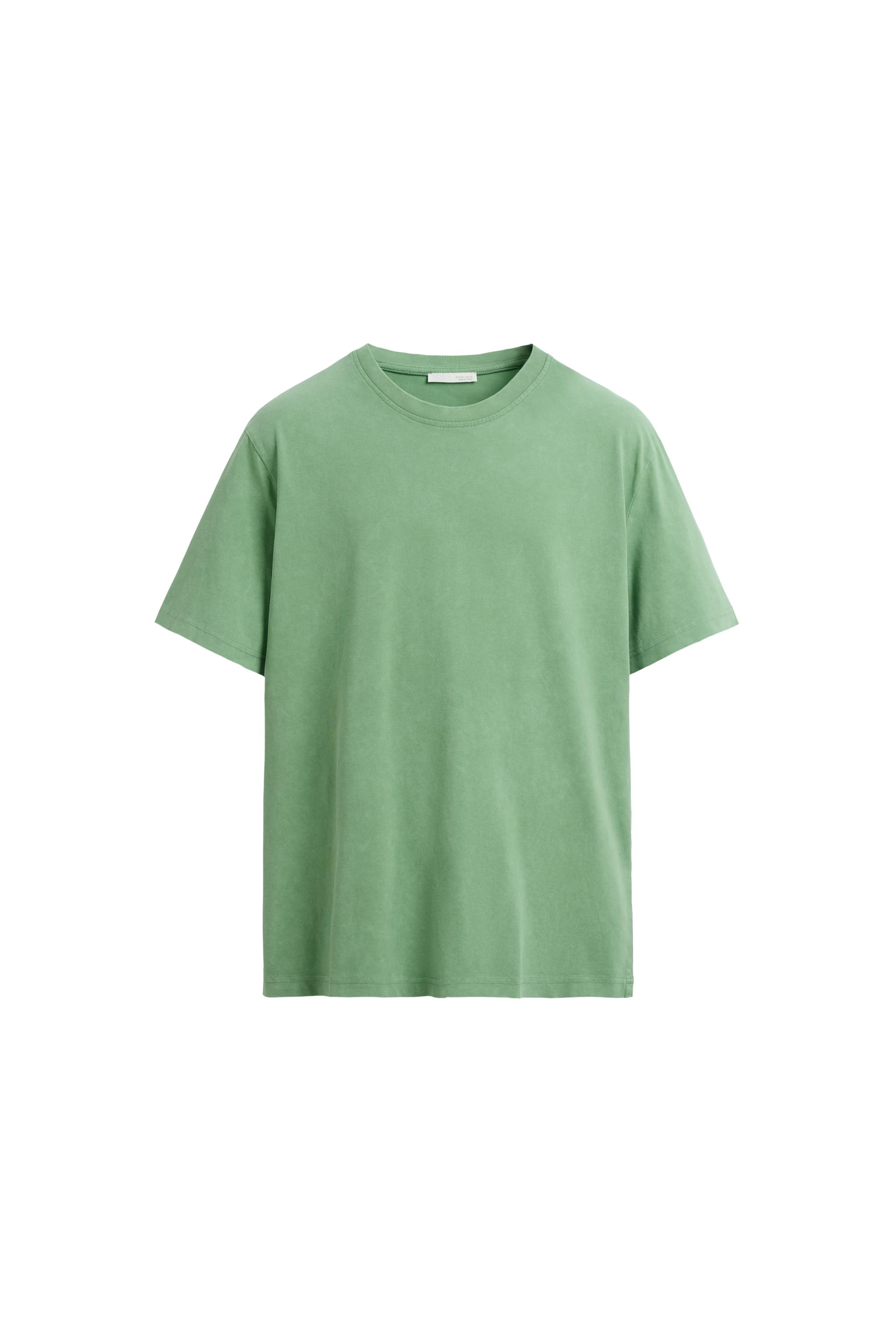 CAMISETA RELAXED FIT LAVADA - verde lavado | ZARA Chile