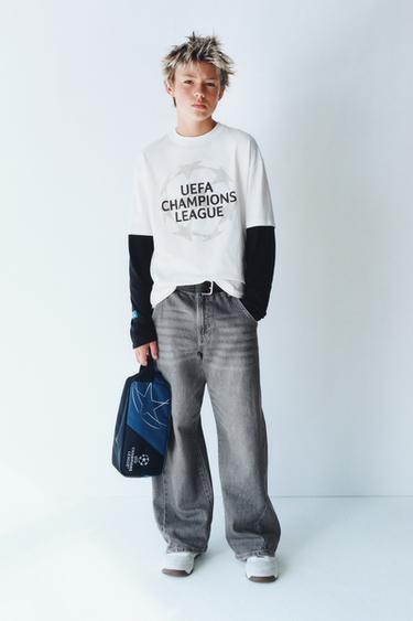 UEFA CHAMPIONS LEAGUE ® DOUBLE SLEEVE T-SHIRT - White by Zara