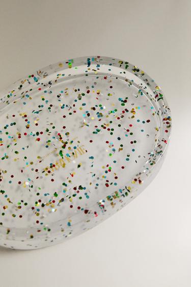 GLITTER RESIN BATHROOM SOAP DISH - Multicoloured by Zara - Image 2