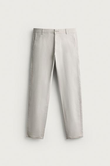 SKINNY FIT CHINOS - Light grey by Zara