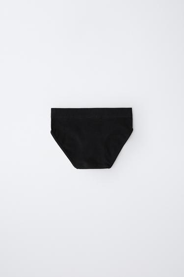 8-14 YEARS/ THREE-PACK OF SEAMLESS BRIEFS - Black by Zara - Image 2