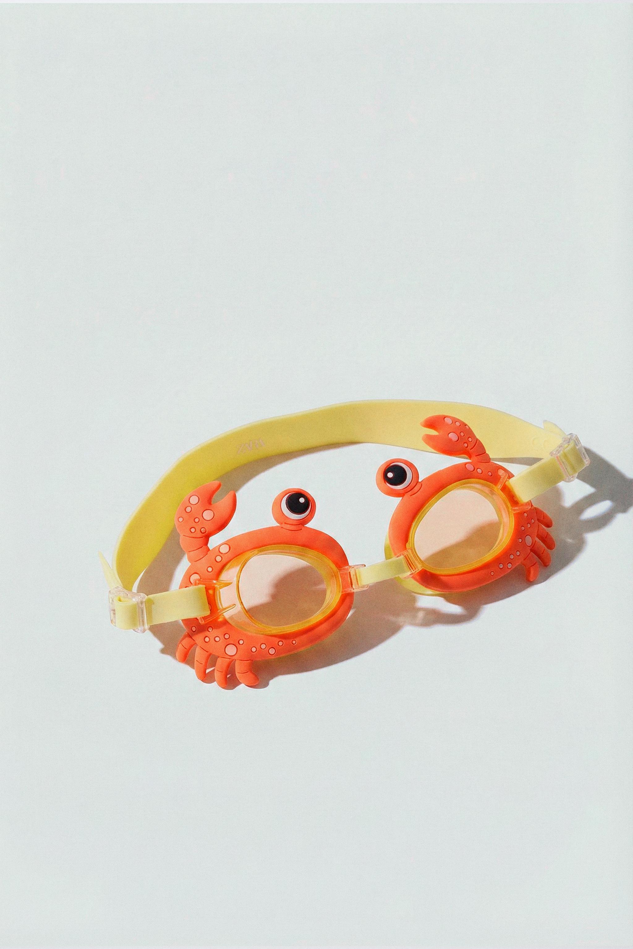 CRAB SWIMMING GOGGLES — Orange