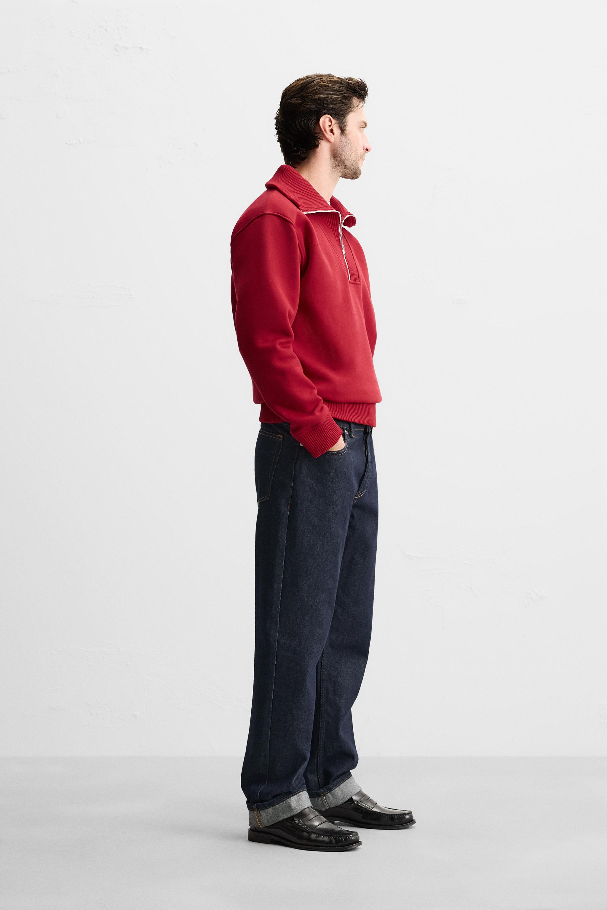 全てのアイテム QUARTER ZIP SWEATSHIRT - Red | ZARA United States ポケモンカードゲーム
