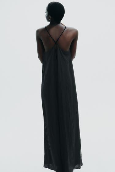 FLOWY TEXTURED JUMPSUIT - Black by Zara - Image 3