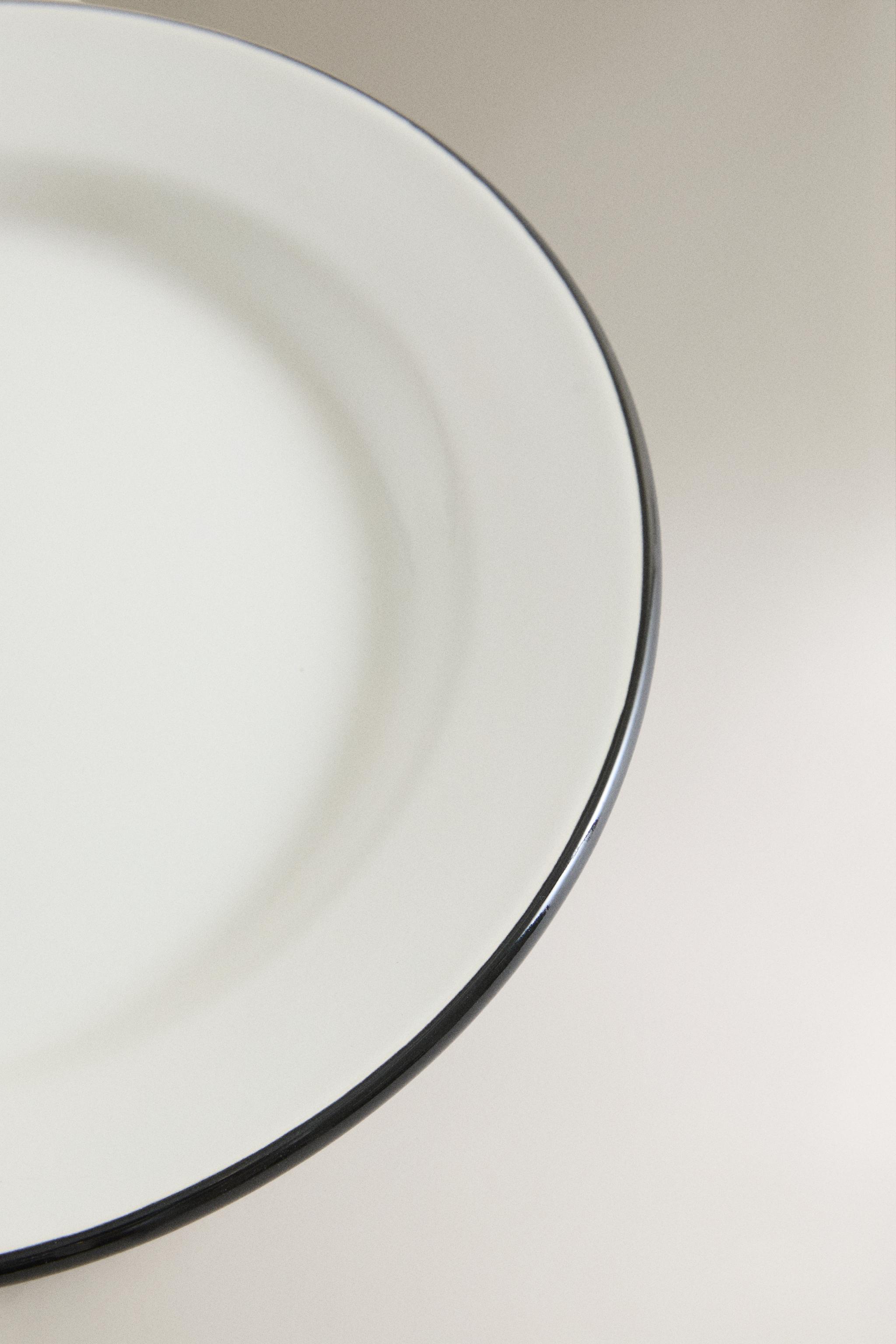 IRON DESSERT PLATE WITH RIM