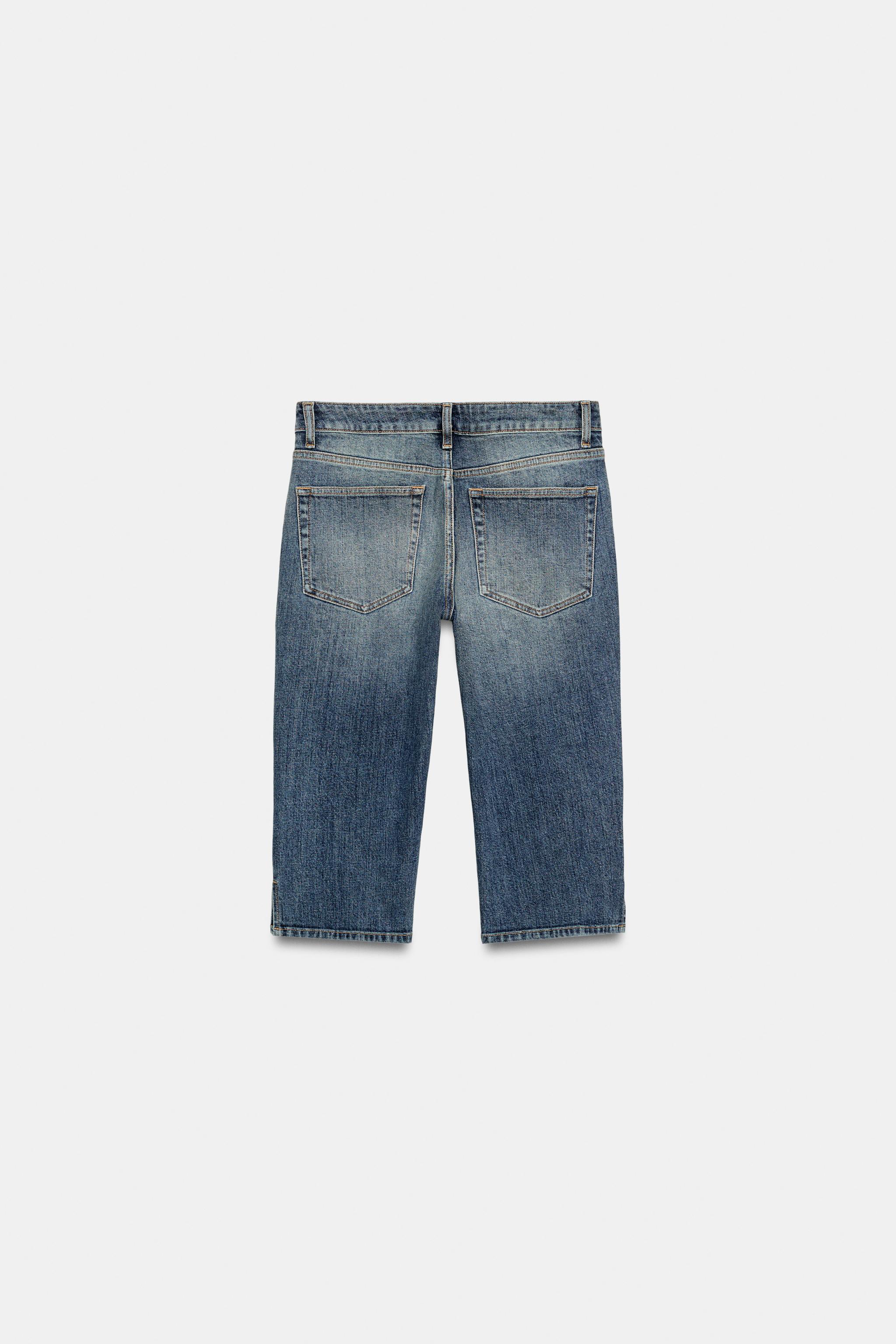 JEAN CAPRI DENIM TRF TAILLE MOYENNE
