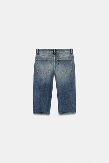 JEAN CAPRI DENIM TRF TAILLE MOYENNE - Bleu de Zara - Image 7