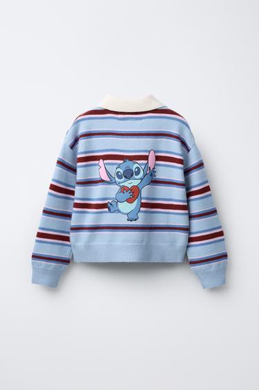 PULL POLO RAYURES LILO & STITCH © DISNEY - Bleu clair de Zara - Image 1