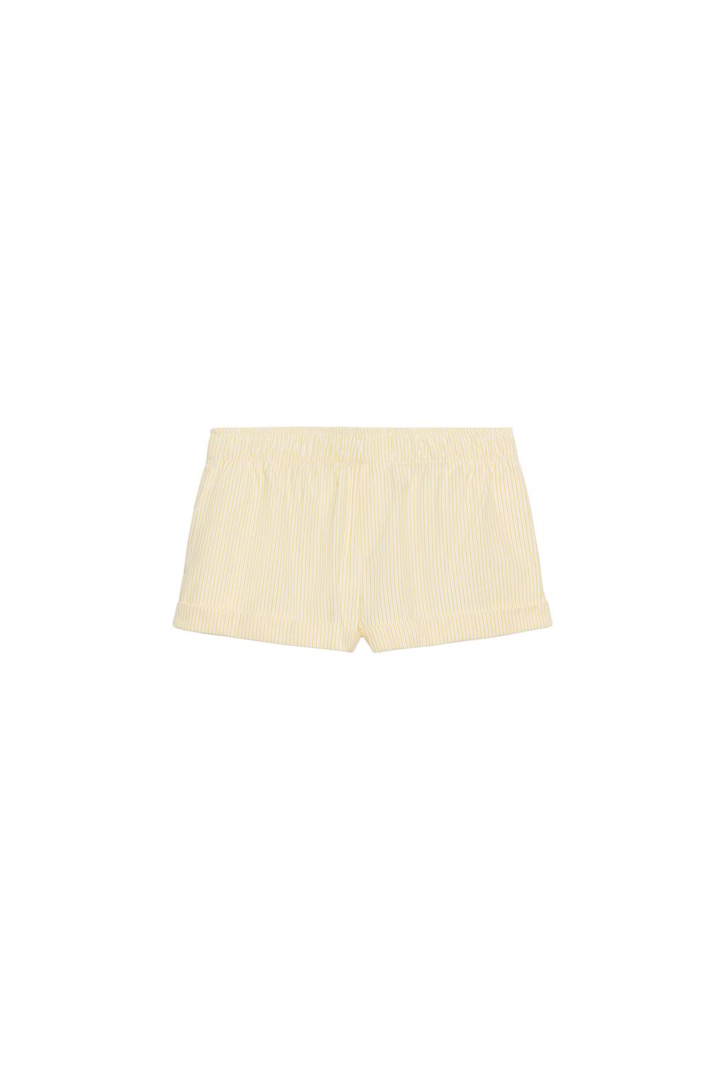STRIPED POPLIN SHORTS