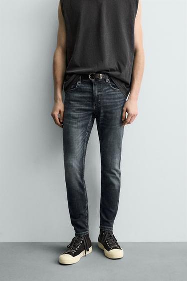 JEANS SKINNY FIT - E kaltër nga Zara
