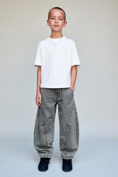 BARREL ДЕНИМ ШАЛБАР - Орташа сұр Zara компаниясынан