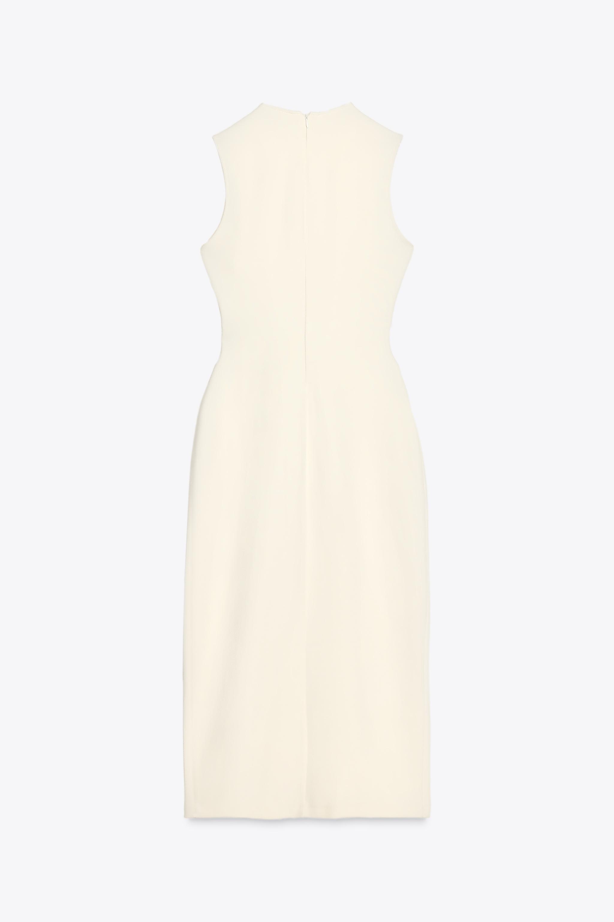 【ZARA】クレープ素材ベルト付きミディ丈ワンピース 3897/054 ZARA】クレープ素材ベルト付きミディ丈ワンピース3897/054/800