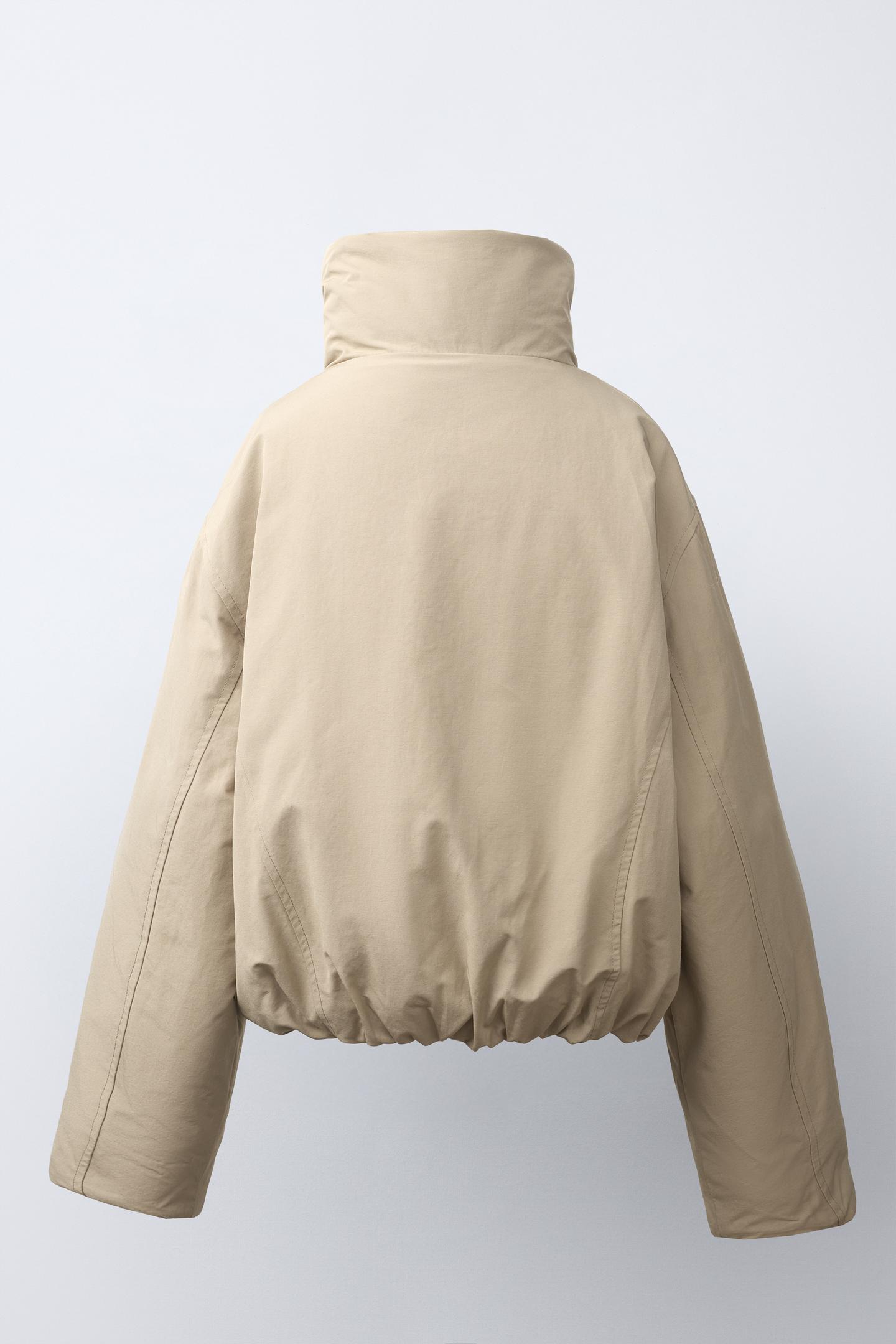 Детская куртка Zara Fur-Effect, цвет: Экрю — фото 6