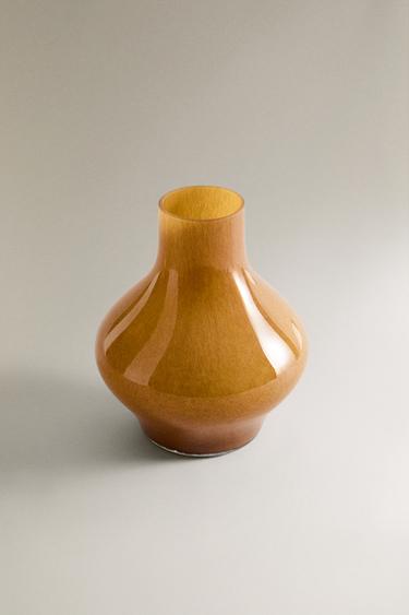 VASE VERRE - jaune de Zara - Image 1