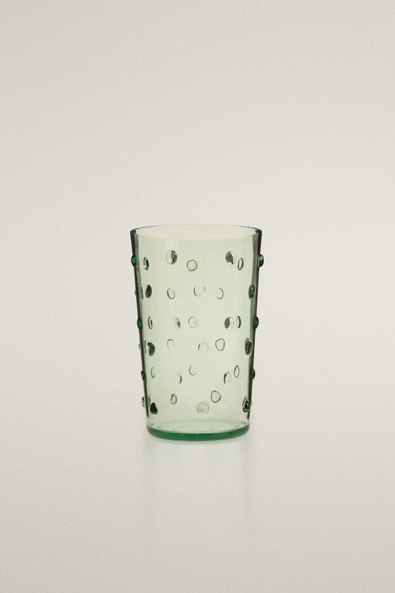 ACRYLIC SOFT DRINK TUMBLER WITH POLKA DOTS - Green by Zara - Image 0