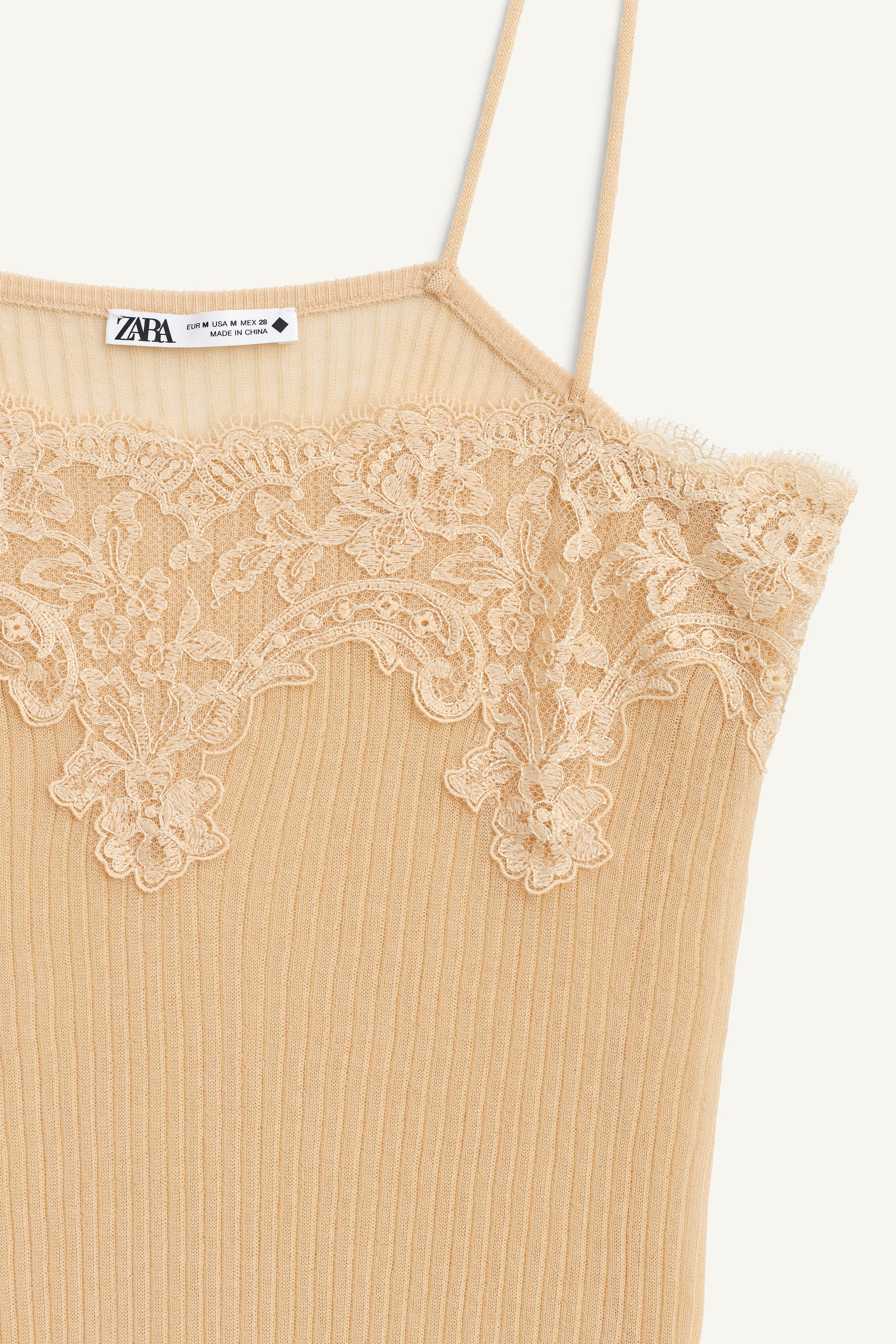 LIMITED EDITION RIBBED LACE TOP