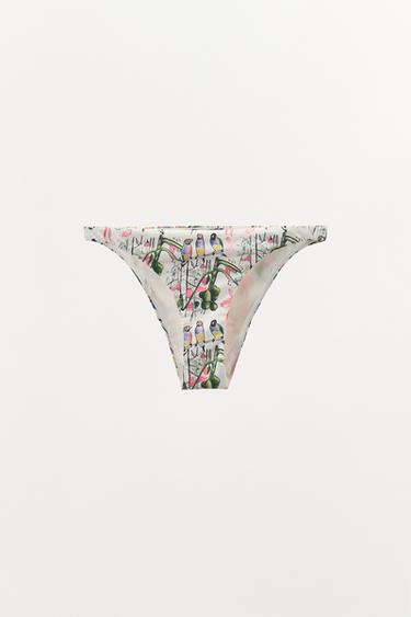 CALCINHA DE BIQUÍNI ESTAMPADA FILIPE JARDIM X ZARA - Multicolor da Zara