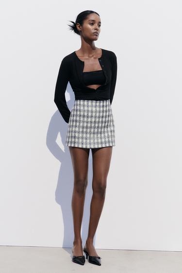 METALLIK KATAKNUSXA SHORTIK-YUBKA - Ekryu/Toʻq koʻk Zara tomonidan - Tasvir 0