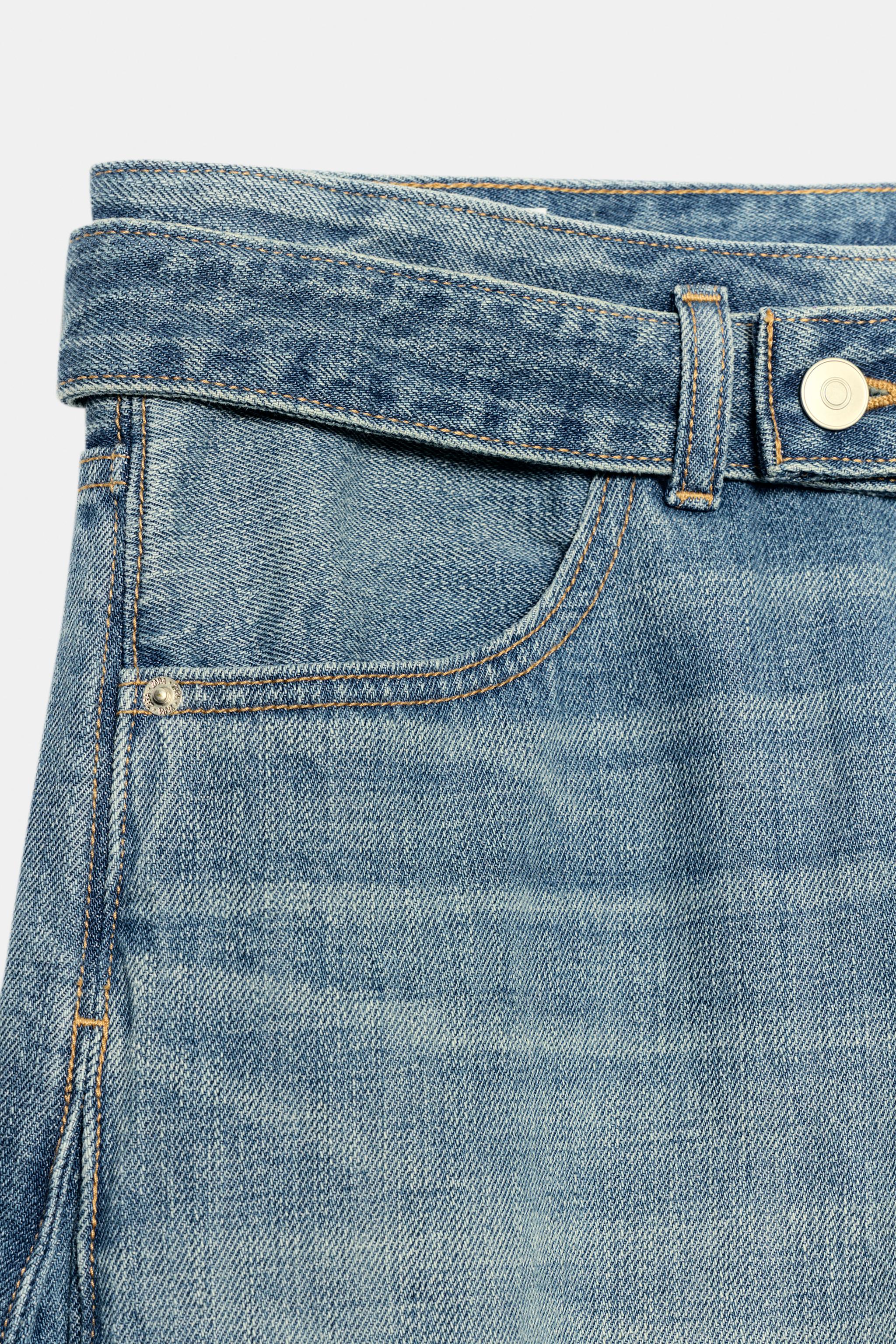 JEAN TRF CEINTURE TAILLE MI-HAUTE