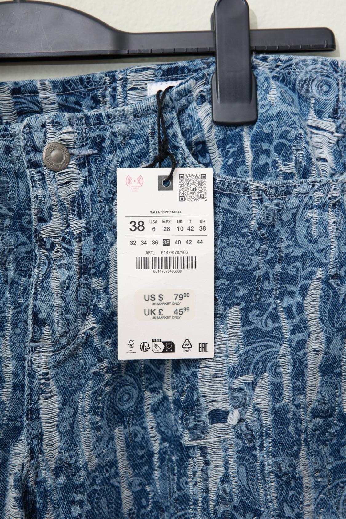 Z1975 STRAIGHT MID-RISE WORN EFFECT JEANS - Image 3