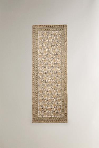 TAPIS coton imprimé FLORAL - Vert de Zara - Image 2