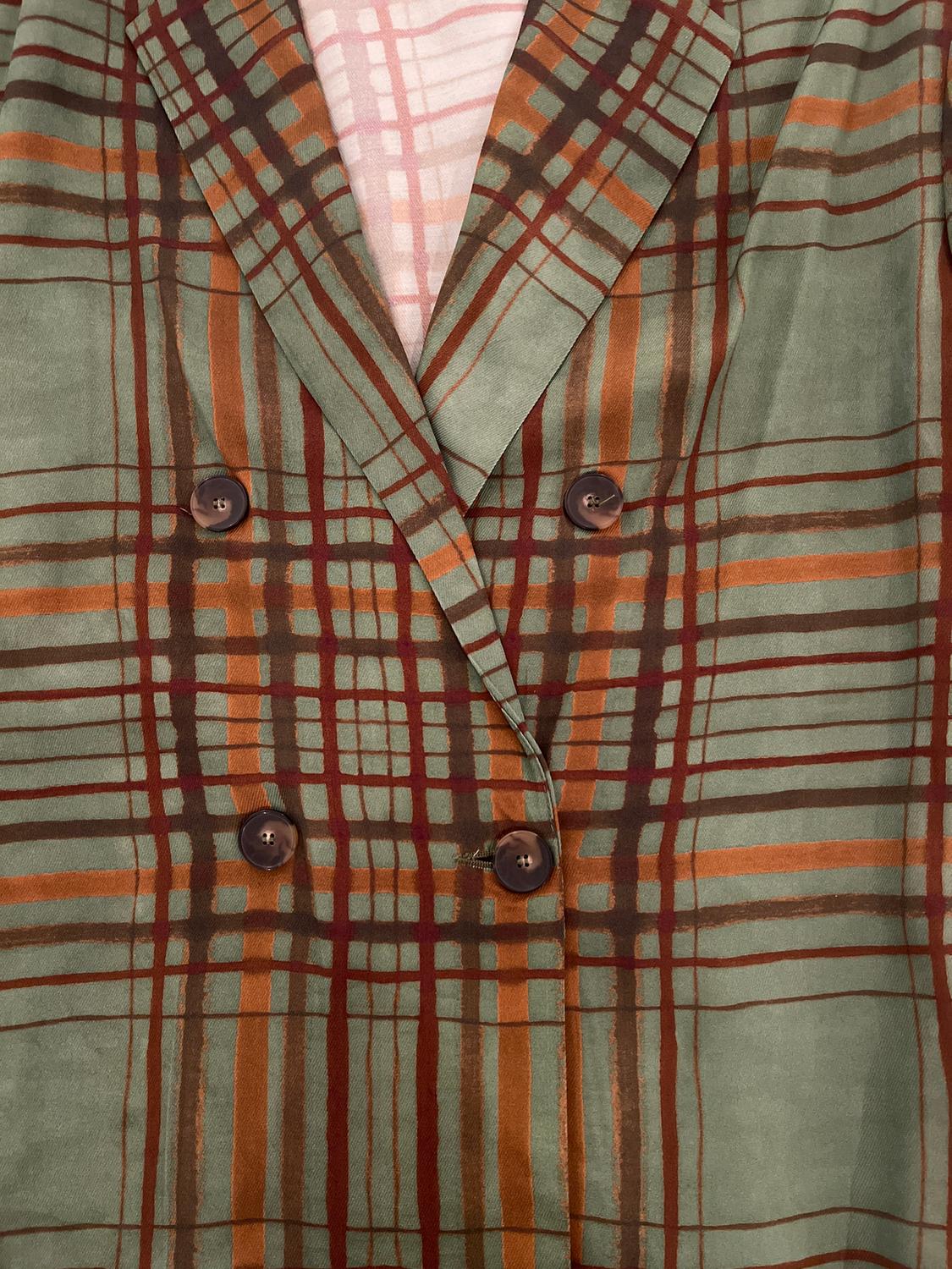ZW COLLECTION FLOWY CHECK BLAZER - Image 5