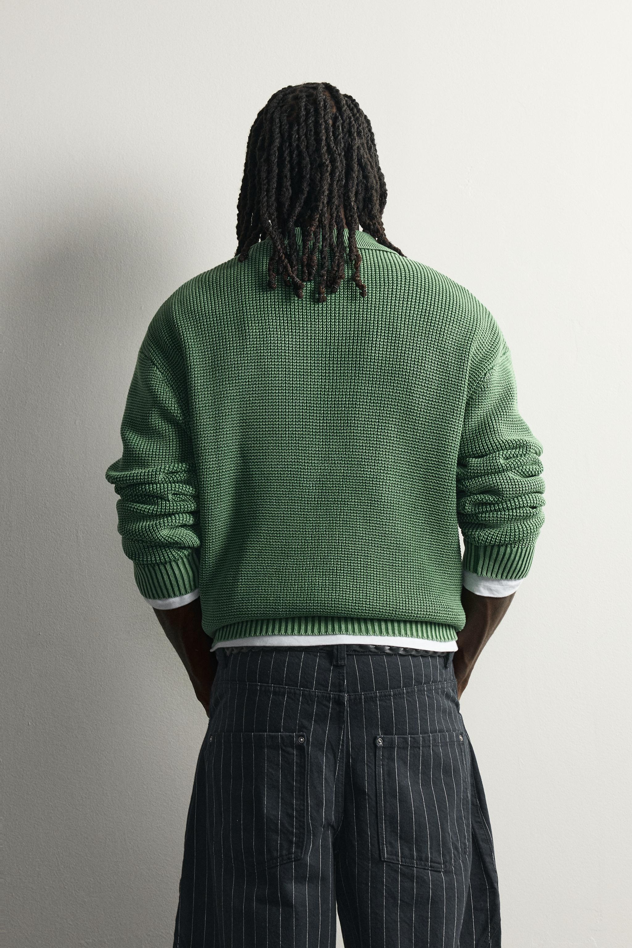 WASHED COTTON KNIT POLO