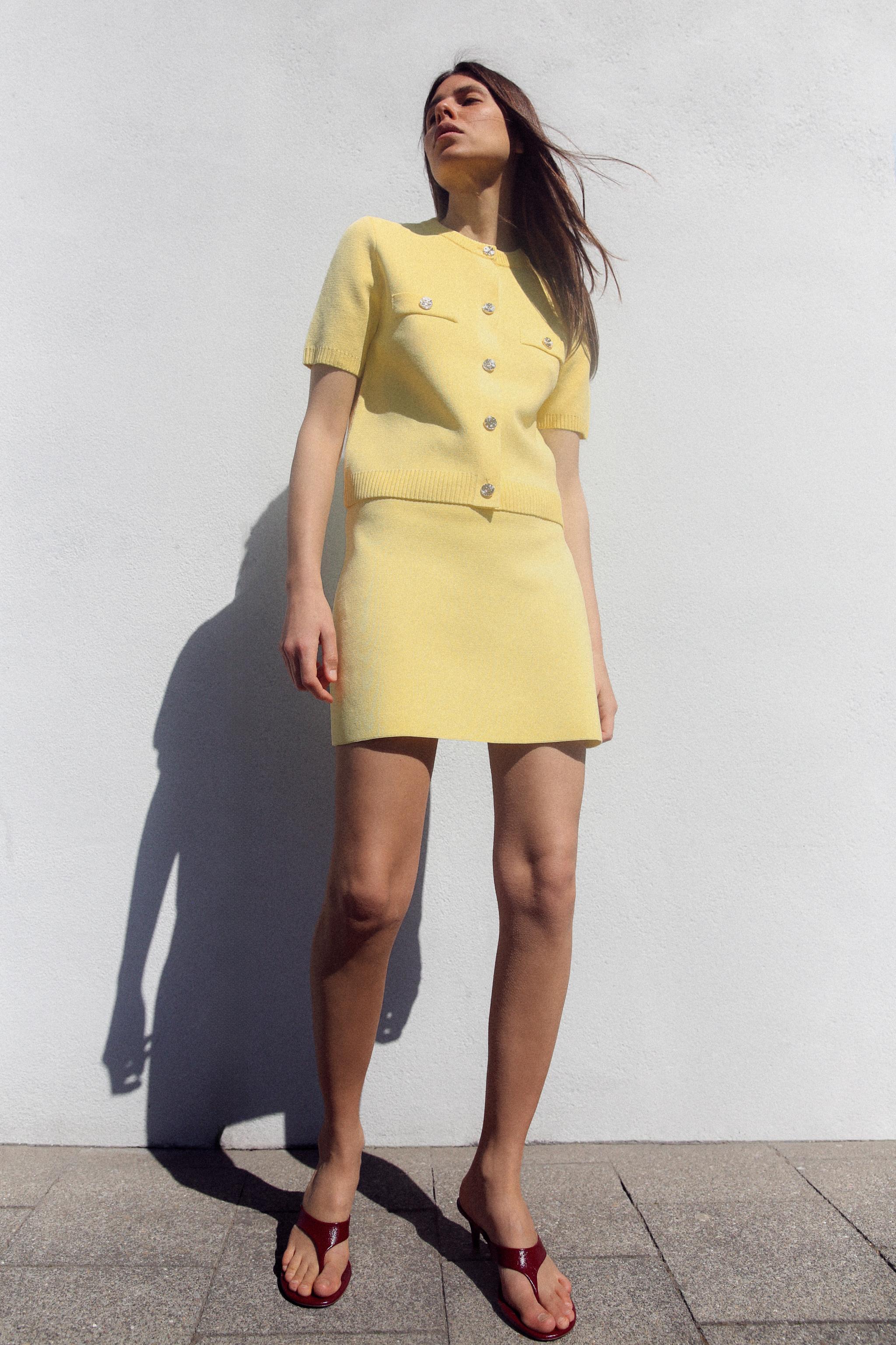 ニット - レディース ショートスリーブカーディガン | ZARA 日本