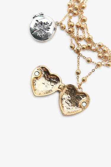 PACK OF 2 BRACELETS WITH BOX CHARMS - Gold / Silver by Zara - Image 2