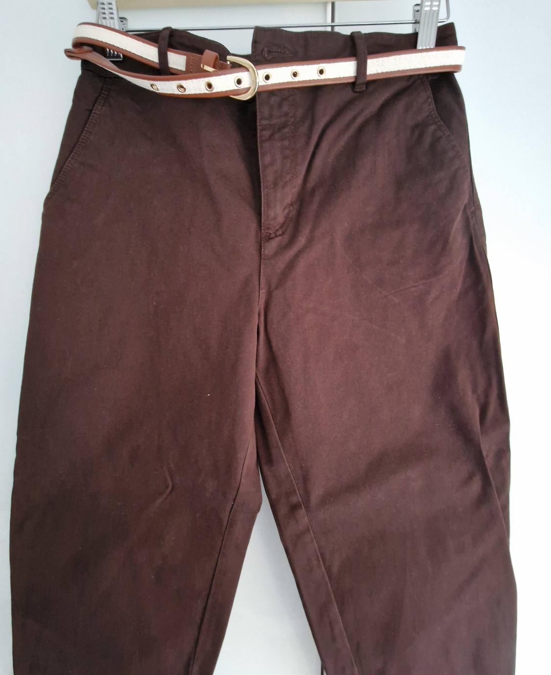 BELTED CHINO TROUSERS - Image 2
