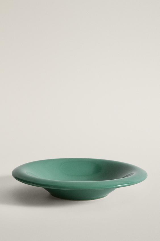 PRATO FUNDO DE GRÉS ESMALTADO - Verde da Zara - Imagem 0