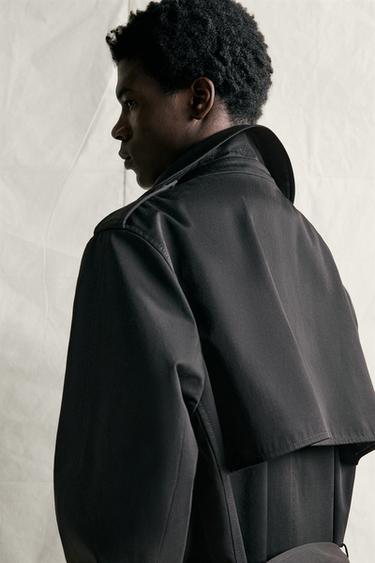 MANCO® WATER-REPELLENT TRENCH COAT — Black 2