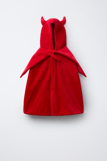Zara DEMON CAPE COSTUME - Red