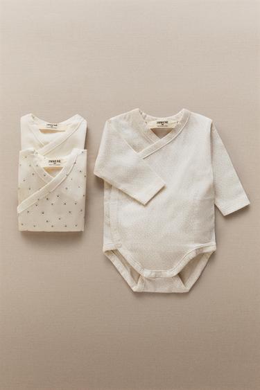 PACK DE BODIES BÉBÉ IMPRIMÉS - Blanc cassé de Zara - Image 5