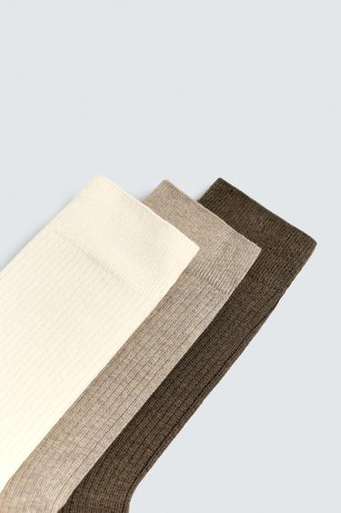 3-PACK OF MEDIUM-WEIGHT RIBBED SOCKS - various by Zara - Image 2