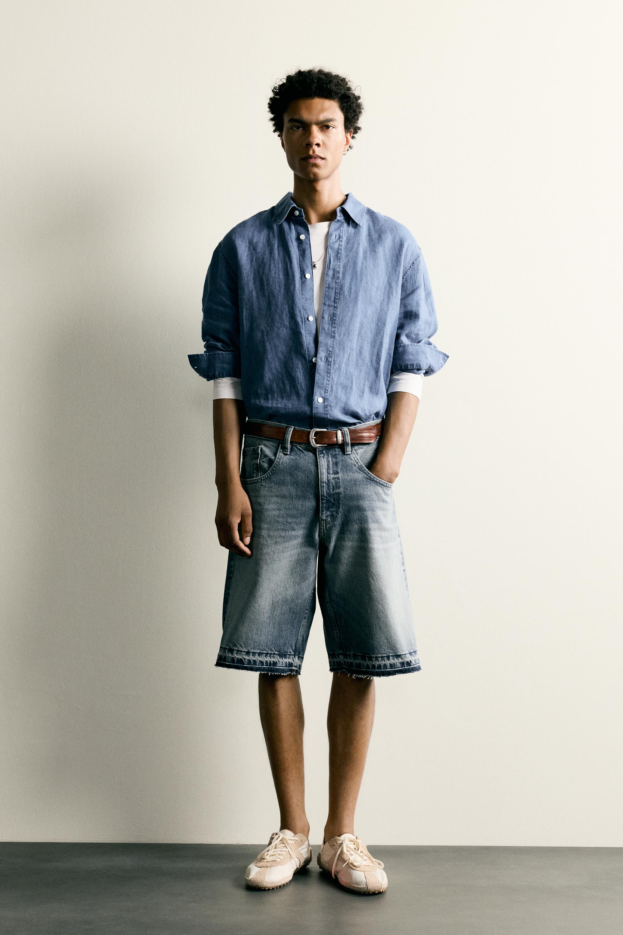BERMUDA EN JEAN RELAXED FIT