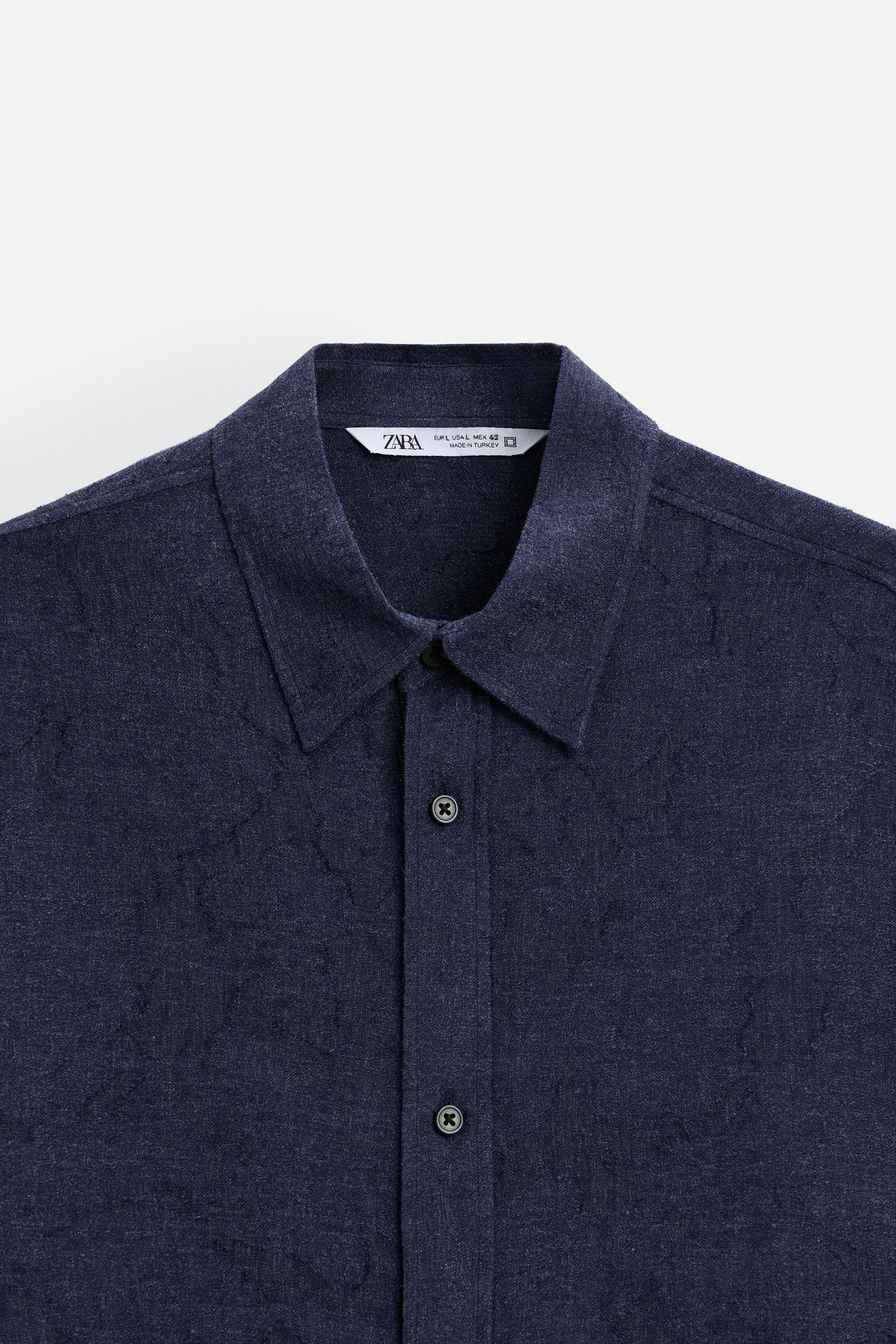 ZARA ビッグシルエットシャツ ZARA - 美品 ZARAザラ ポケット付ビッグシルエットシャツ