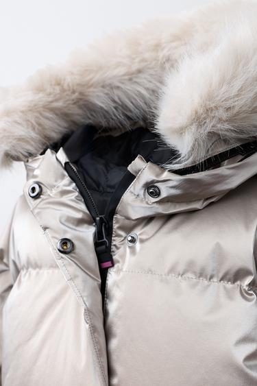 METALLIC 80% DOWN AND 20% FEATHER WATER-RESISTANT AND WINDPROOF PUFFER JACKET RECCO® SYSTEM SKI COLLECTION - Cava by Zara - Image 5