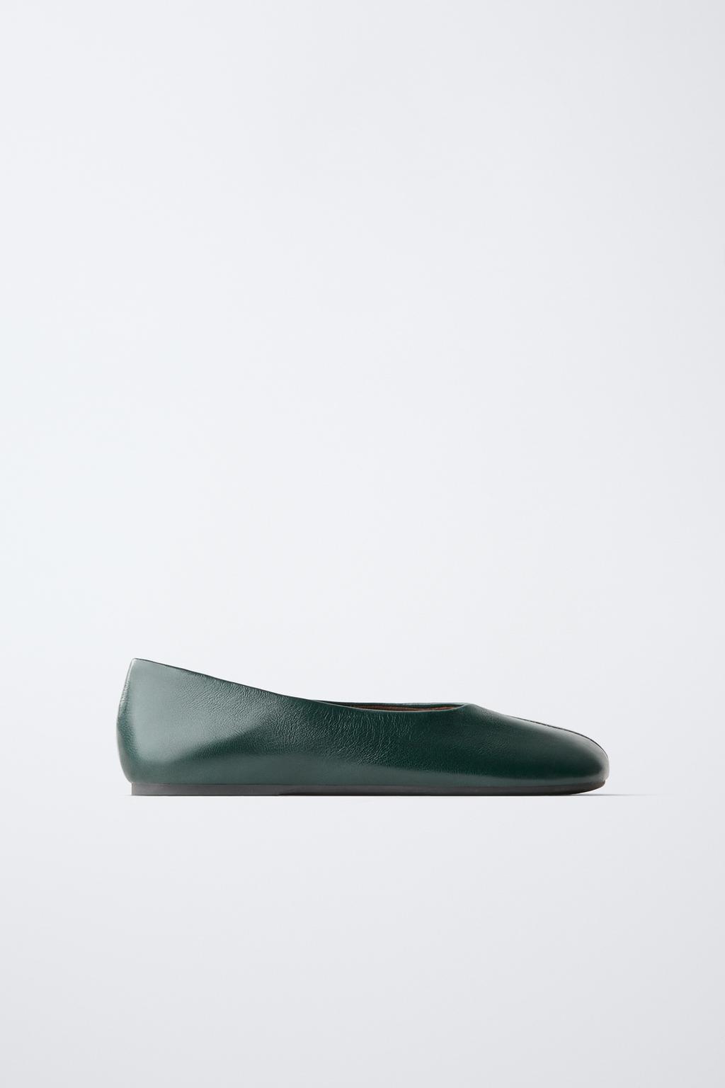 LEATHER BALLET FLATS
