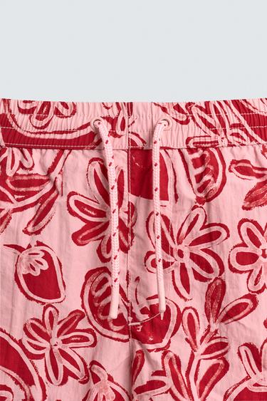 MAILLOT DE BAIN MI-LONG À IMPRIMÉ FRUITS - Rose de Zara - Image 8