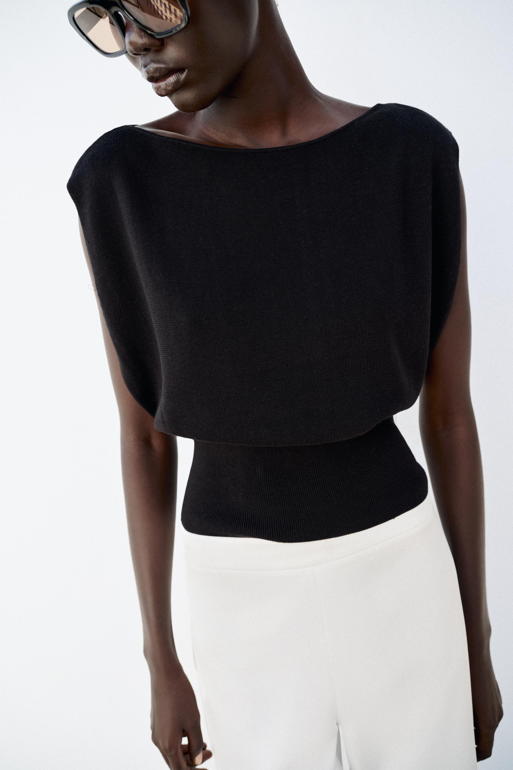 FITTED WAIST KNIT TOP