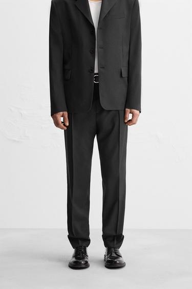 WOOL SUIT TROUSERS - LIMITED EDITION - Anthracite grey by Zara - Image 1