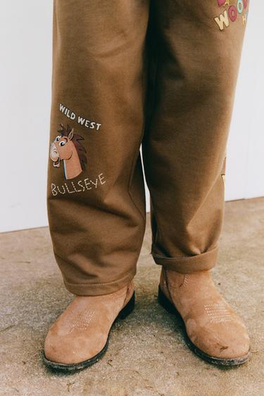 TOY STORY © DISNEY PIXAR PRINTED BAGGY PLUSH TROUSERS - Brown by Zara