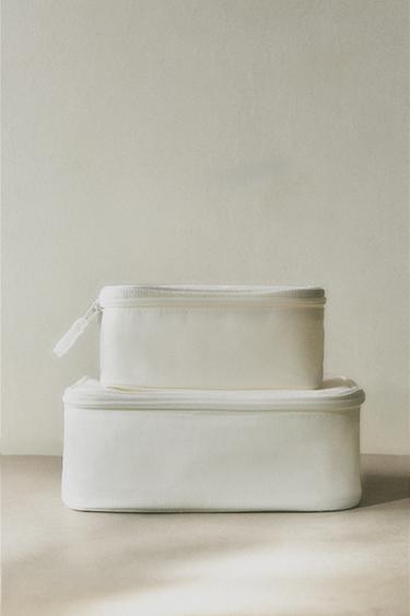 TROUSSE DE TOILETTE LIN UNI PETIT FORMAT - Blanc cassé de Zara - Image 5